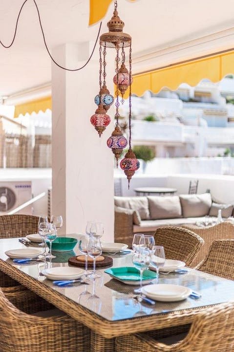 outdoorr dinning and terrace - Puerto Banús 3 bedroom apartment with sea views